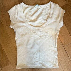 Zara Butter Yellow Short Sleeve Women's Tee